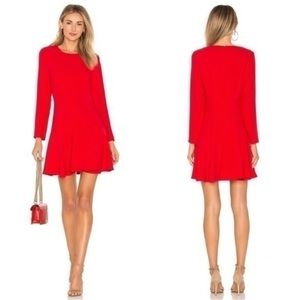 Amanda Uprichard Dress in Lipstick Red